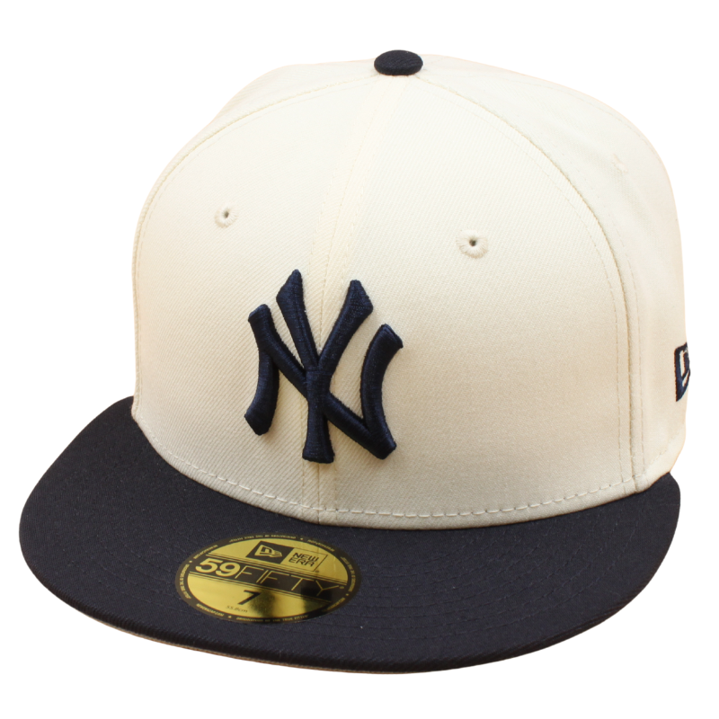 New Era - 59FIFTY Fitted Cap - New York Yankees - 2-Tone - Chrome/Navy - Headz Up 