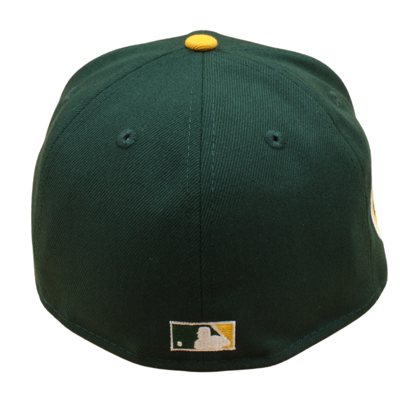 New Era - 59FIFTY Fitted Cap - Oakland Athletics - UPSIDE DOWN LOGO - Dark Green/Grey UV - Headz Up 