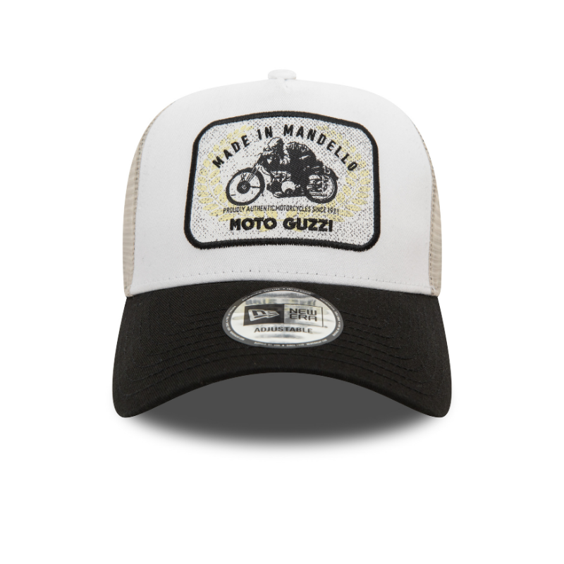New Era - Moto Guzzi - Trucker Cap - White/Stone/Black - Headz Up 