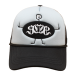 Black/Grey Sabochini - Stickman Logo Trucker Cap - Headz Up 