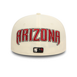 New Era - 59FIFTY Fitted Cap - Upside Down AOP - Arizona Diamondbacks Cooperstown - White - Headz Up 