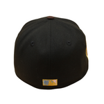 New Era 59FIFTY Fitted Cap - Totonto Blue Jays Cooperstown - 1977-2006 30TH Season - Brown Logo - Black/Dark Grey UV - Headz Up 