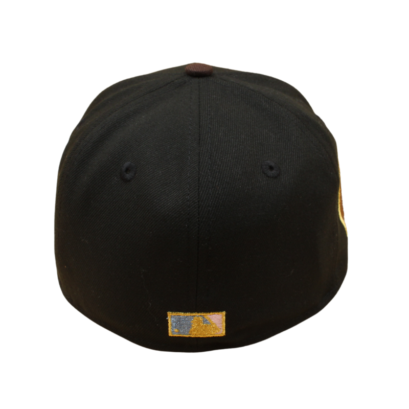 New Era 59FIFTY Fitted Cap - Totonto Blue Jays Cooperstown - 1977-2006 30TH Season - Brown Logo - Black/Dark Grey UV - Headz Up 