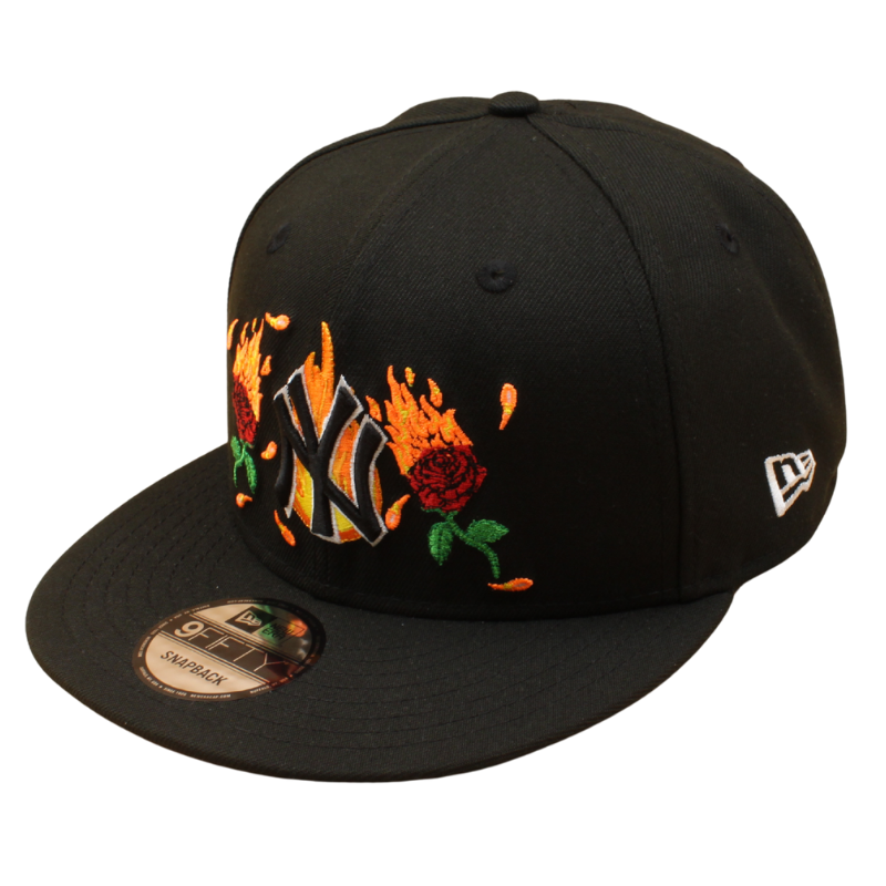New Era - 9FIFTY Snapback - New York Yankees - 1999 World Series FLAME - Black - Headz Up 