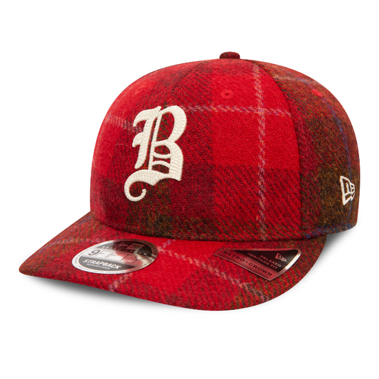 New Era - 9FIFTY Retro Crown - Harris Tweed - Boston Braves - Red