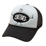Black/Grey Sabochini - Stickman Logo Trucker Cap - Headz Up 