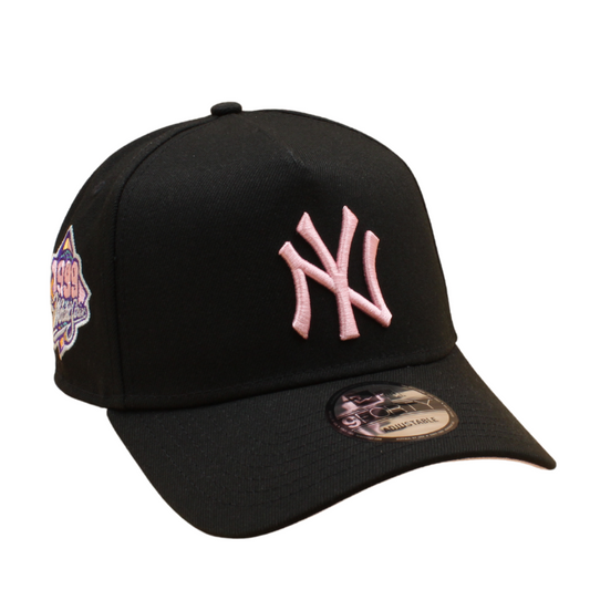 New Era - New York Yankees - World Series 1999 - 9forty A-Frame Cap - Black/Pink - Headz Up 