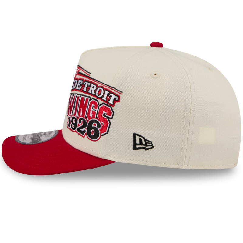 New Era - 9FIFTY A-Frame Snapback - Classics - Detroit Red Wings - Chrome/Red - Headz Up 