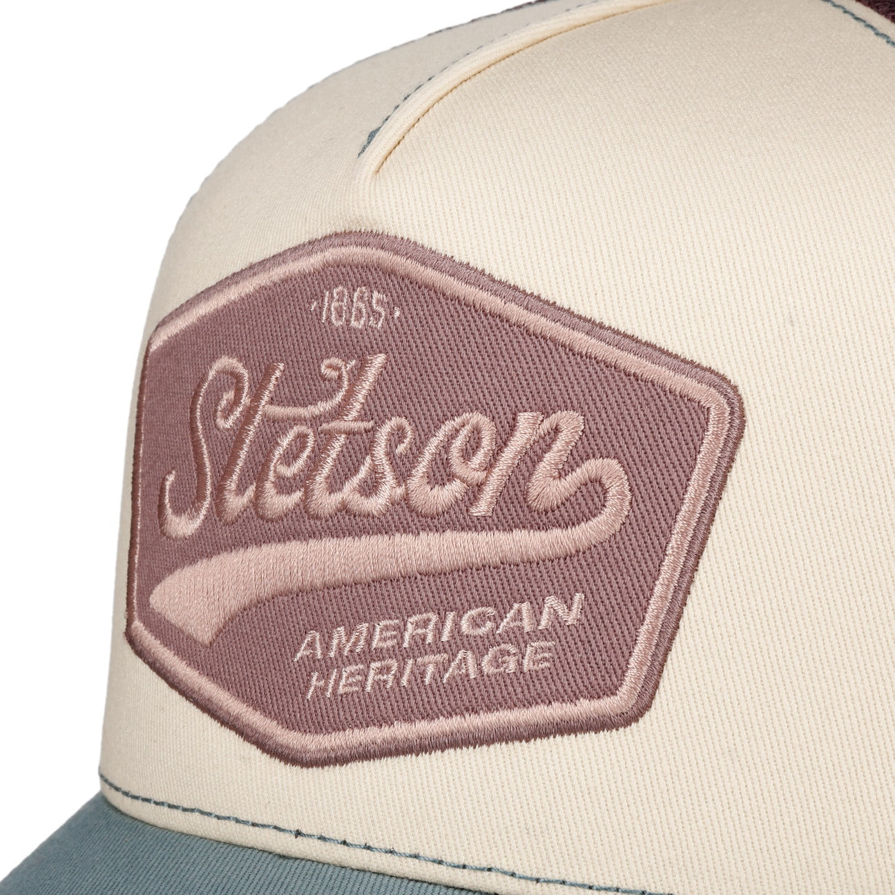 Stetson - PASTEL - Trucker Cap - White/Blue/Bordeaux - Headz Up 