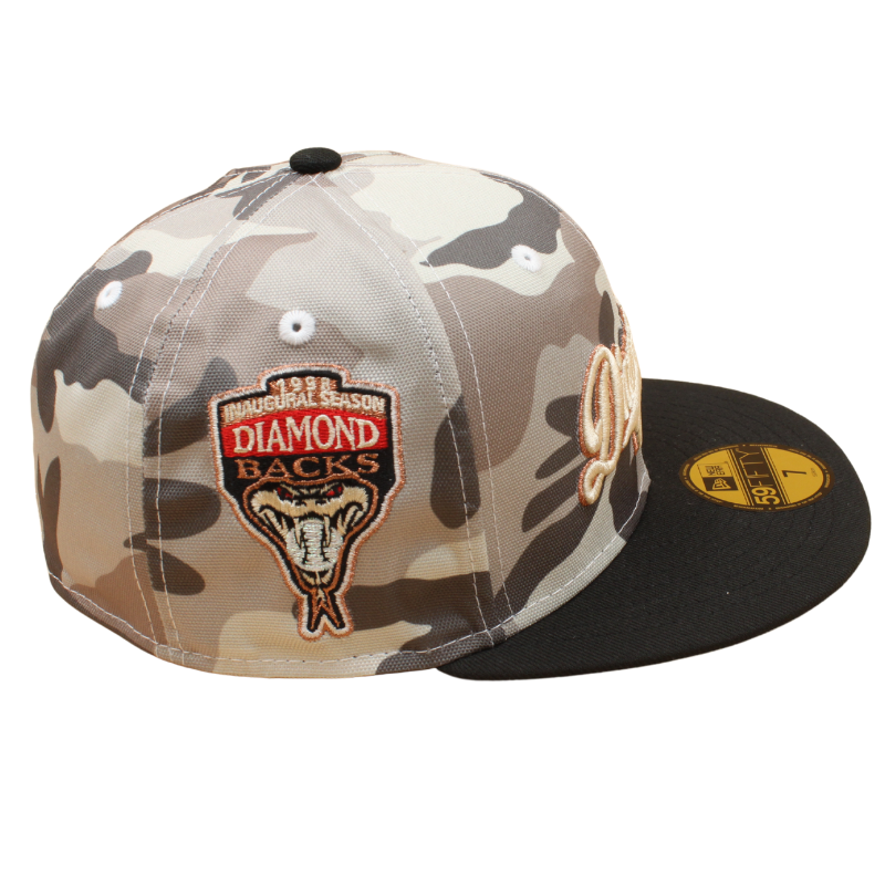 New Era - 59FIFTY Fitted Cap - Arizona Diamondbacks - 1998 INAUGURAL SEASON - Beige Camo - Headz Up 