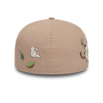 New Era - NE FLOWER ICON - 59Fifty Fitted Cap - Beige - Headz Up 