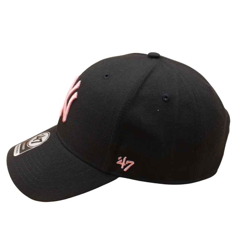 '47 New York Yankees MVP justerbar kasket i navy og pink med logo og broderede detaljer, sporty og komfortabel cap