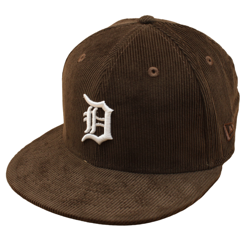 New Era - 59FIFTY - Detroit Tigers - CORD - Brown/Dark Green UV - Headz Up 