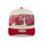 New Era - 9FIFTY A-Frame Snapback - Classics - Detroit Red Wings - Chrome/Red - Headz Up 
