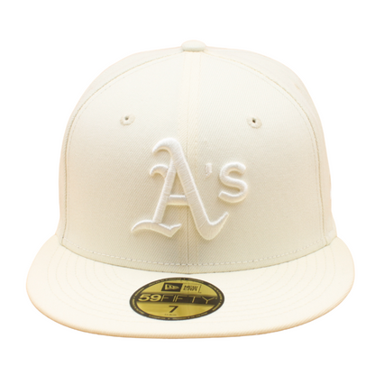 New Era - 59FIFTY Fitted - Oakland Athletics - Chrome/Chrome Dark Green UV