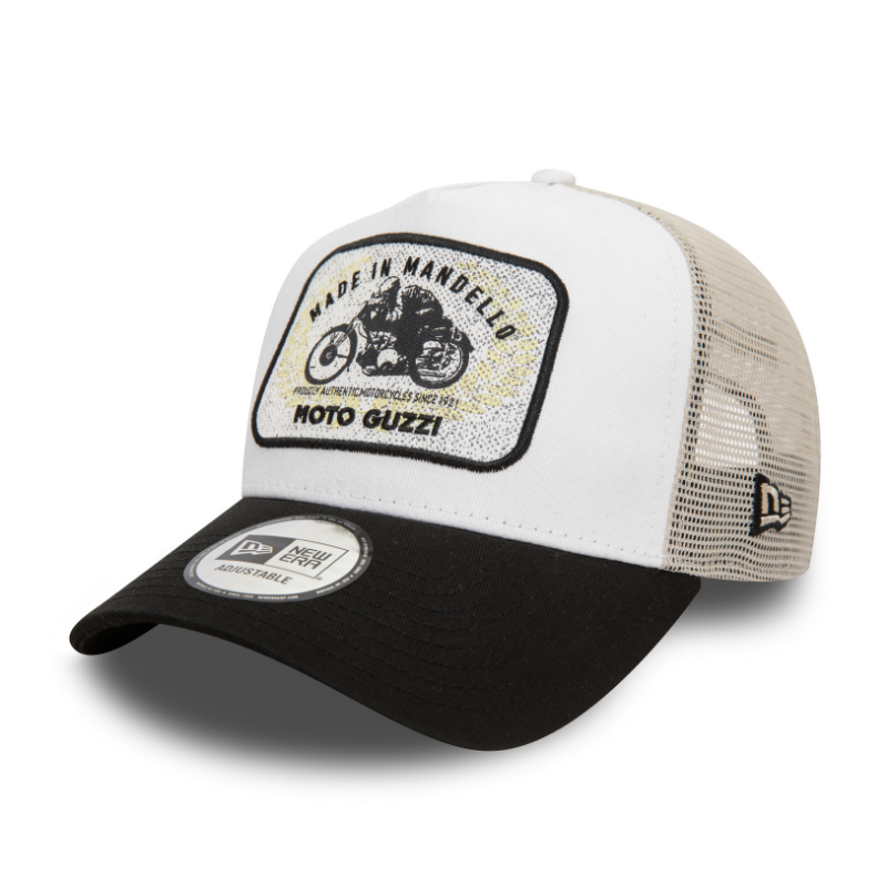 New Era - Moto Guzzi - Trucker Cap - White/Stone/Black - Headz Up 