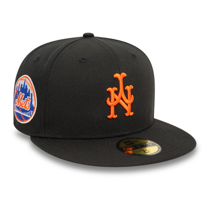 New Era - 59FIFTY Fitted Cap - Upside Down AOP - New York Mets Cooperstown - Black