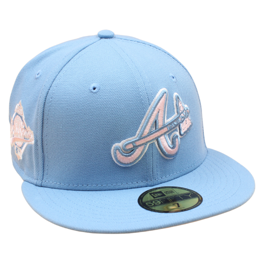 New Era - 59FIFTY Fitted - Atlanta Braves - 1995 World Series - Sky Blue/Pink UV