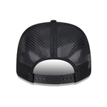 Sort New Era 9SEVENTY stretch mesh snapback cap med Los Angeles Kings logo og justerbar snapback.