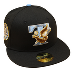 New Era 59FIFTY Fitted Cap - Totonto Blue Jays Cooperstown - 1977-2006 30TH Season - Blue Logo - Black/Grey Grey UV - Headz Up 