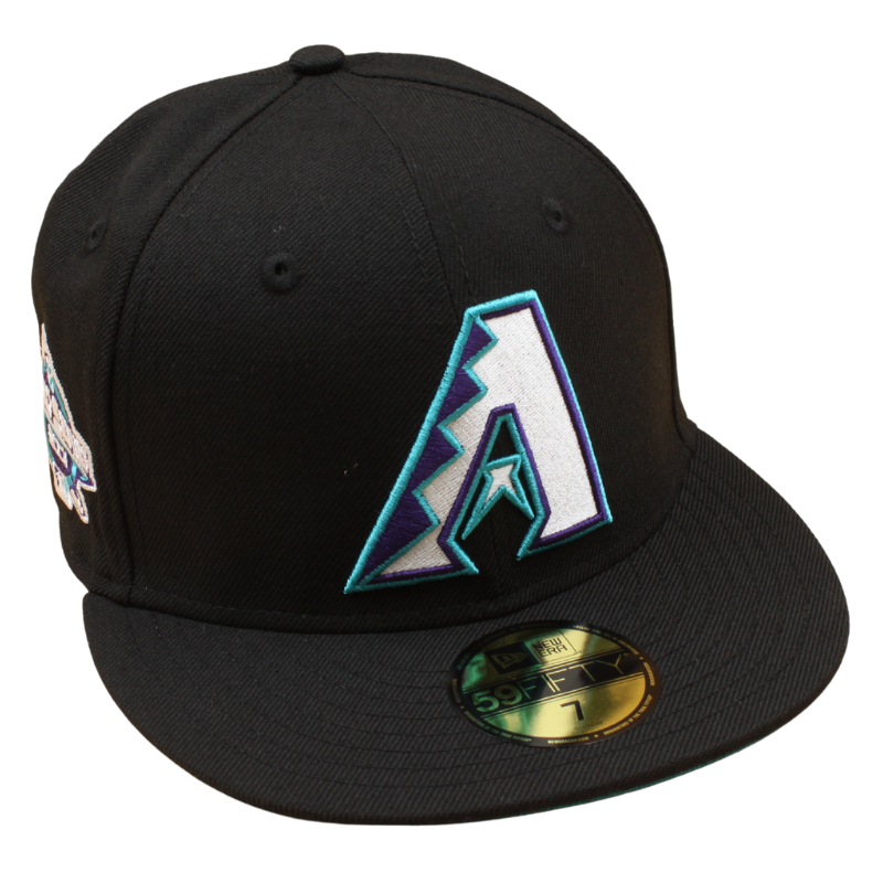 New Era - 59FIFTY Fitted - Arizona Diamondbacks - WS 2001 - Black Teal UV - Headz Up 