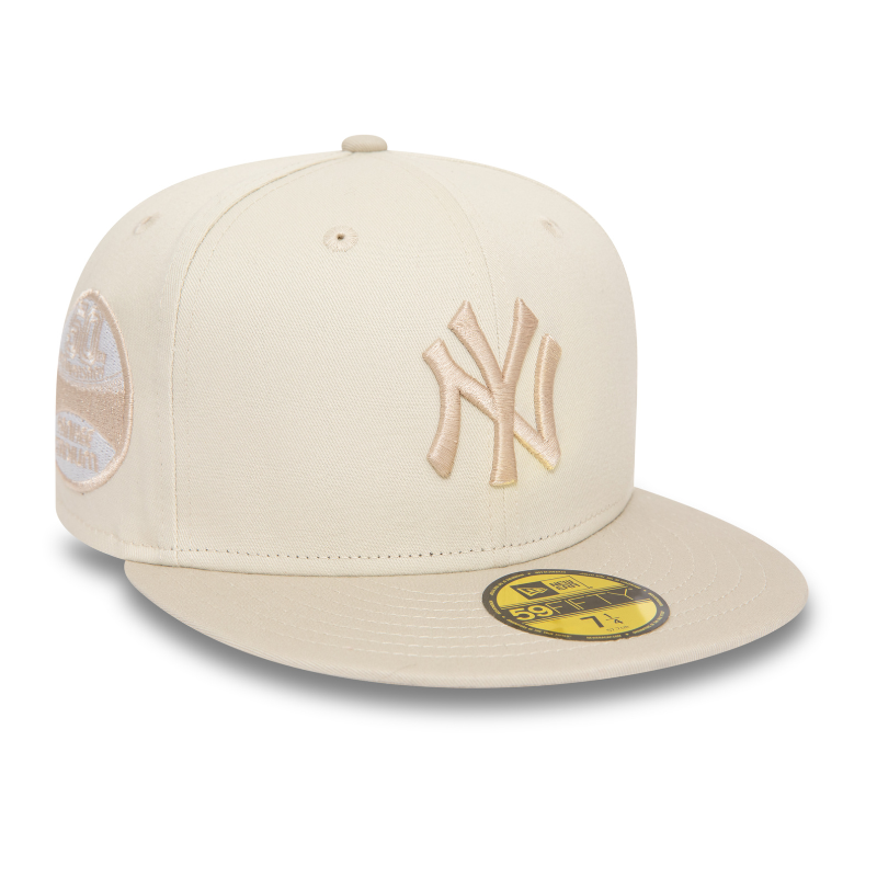 New Era - White Crown New York Yankees 59Fifty Fitted - Stone/Stone - Headz Up 