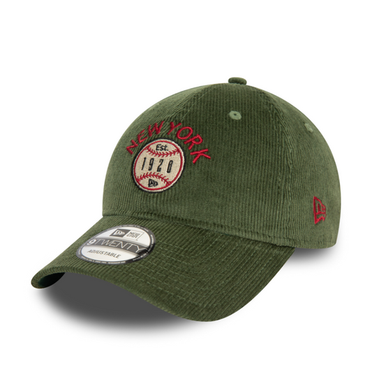 New Era - NE Cord - 9Twenty  Dad Cap - Dark Green