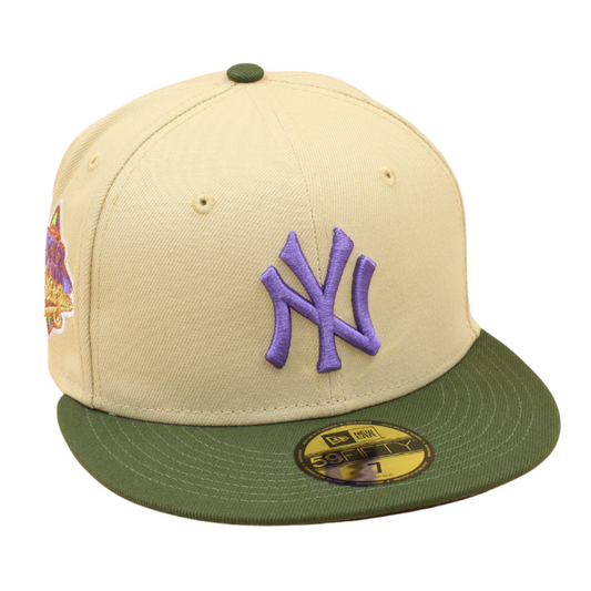 New Era - New York Yankees Cooperstown 59Fifty Fitted World World Series 1999 - Vegas Gold/Riffle Green/Purple - Headz Up 