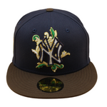 New Era - 59FIFTY Fitted Cap - New York Yankees - 50TH Year -  Navy/Walnut - Green UV - Headz Up 