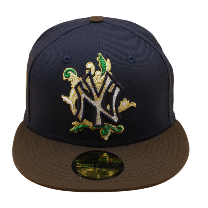 New Era - 59FIFTY Fitted Cap - New York Yankees - 50TH Year -  Navy/Walnut - Green UV - Headz Up 