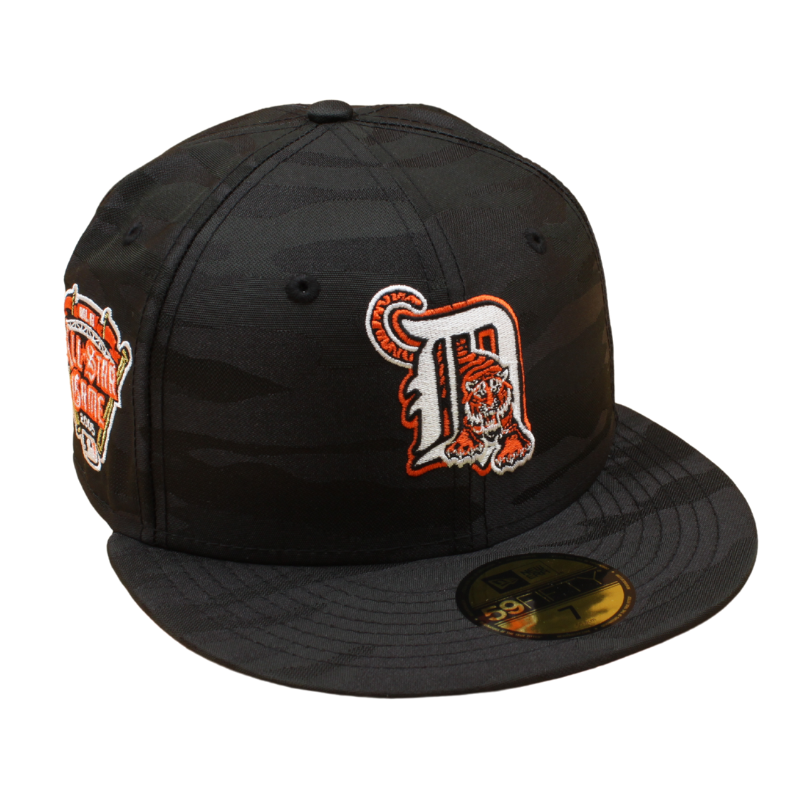 New Era - 59FIFTY Fitted Cap - Detroit Tigers - ASG 2005 - Tonal Black Camo - Headz Up 