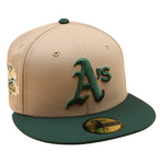 New Era - 59FIFTY Fitted -  Oakland Athletics - 1989 World Series - Khaki/Dark Green - Headz Up 