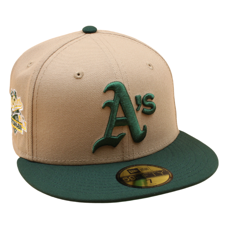 New Era - 59FIFTY Fitted -  Oakland Athletics - 1989 World Series - Khaki/Dark Green