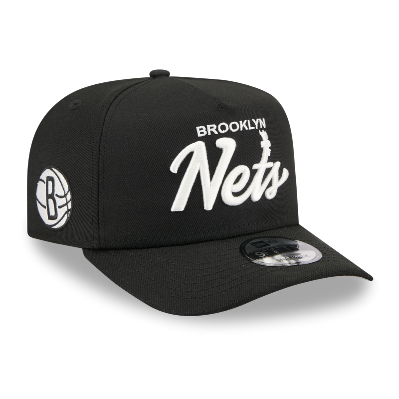 New Era - 9FIFTY A-Frame Snapback - Brooklyn Nets - LOCAL PLAY - Black - Headz Up 
