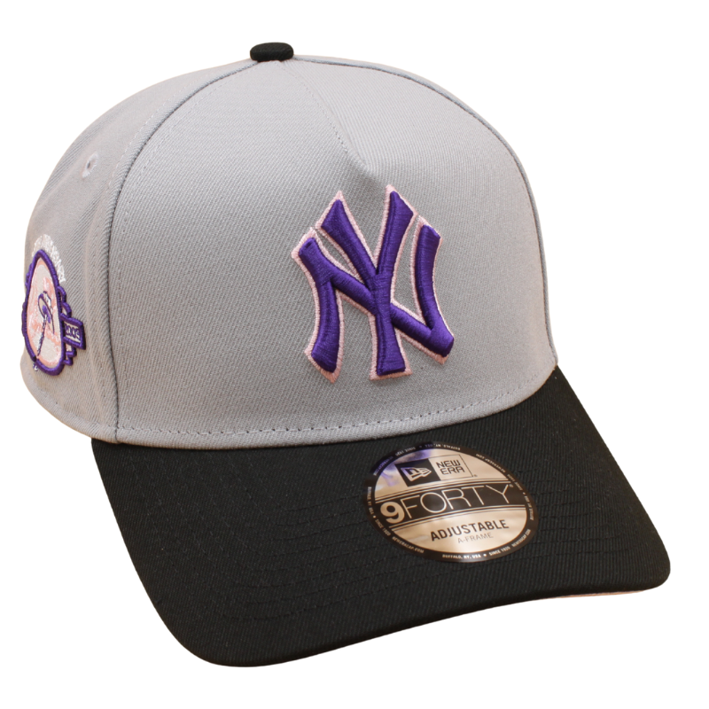New Era - 9FORTY A-Frame Cap - New York Yankees - Grey/Black/Pink - Headz Up 