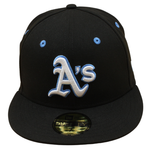 New Era - 59FIFTY Fitted - Oakland Athletics  - 40 Years Anniversary - Black/Light Blue - Headz Up 