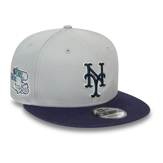 New Era - New York Mets - 9Fifty Snapback MLB Patch - Grey/Navy