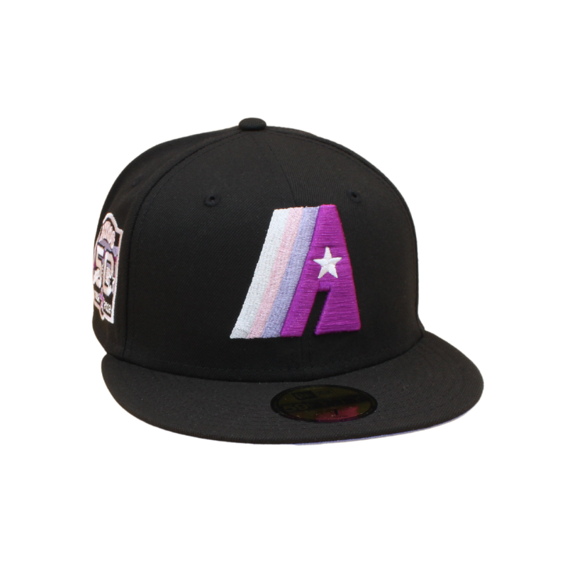 Houston Astros Cooperstown 59Fifty Fitted 50 Years Anniversary - Black/Lavendel - Headz Up 