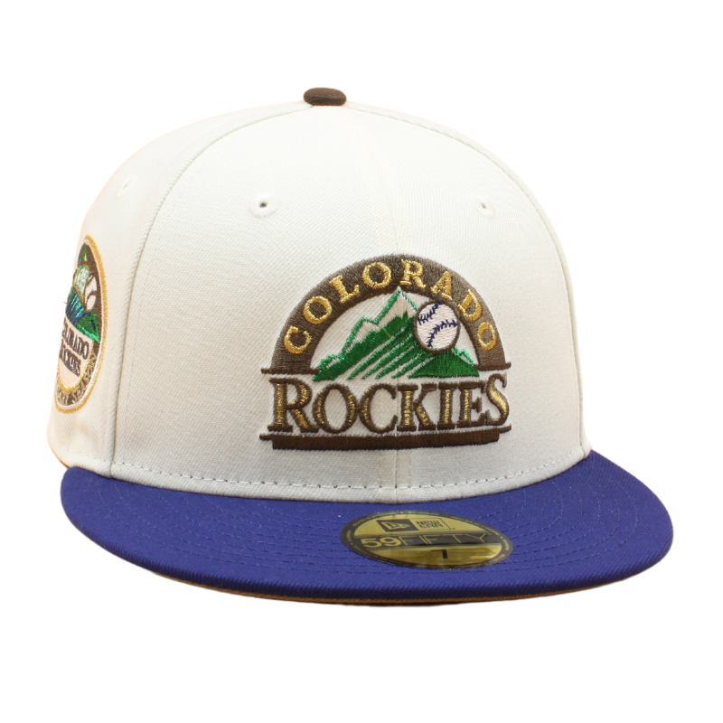 New Era - Colorado Rockies Cooperstown 59Fifty Fitted 10th Anniversaty - Chrome White/Blue - Headz Up 