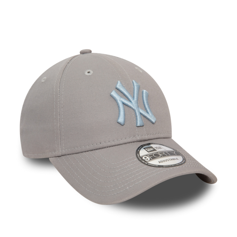 New Era - New York Yankees League Essential 9Forty - Grey/Light Blue - Headz Up 