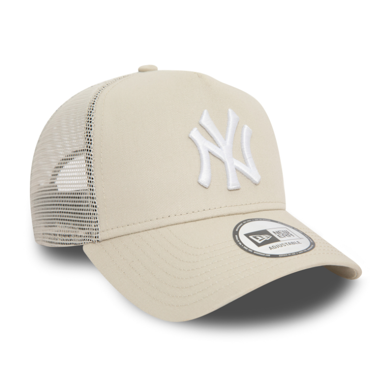 New Era - New York Yankees - League Essentials Trucker Cap - Stone/Stone - Headz Up 