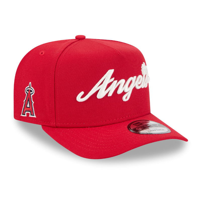 New Era - 9FIFTY A-Frame Snapback - Anaheim Angels - LOCAL PLAY - Red - Headz Up 