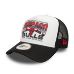 New Era - NBA Team Colour Trucker Cap - Chicago Bulls - White/Black - Headz Up 