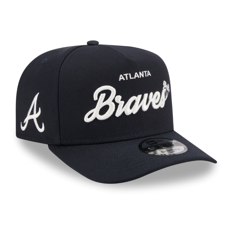 New Era - 9FIFTY A-Frame Snapback - Atlanta Braves - LOCAL PLAY - Navy - Headz Up 