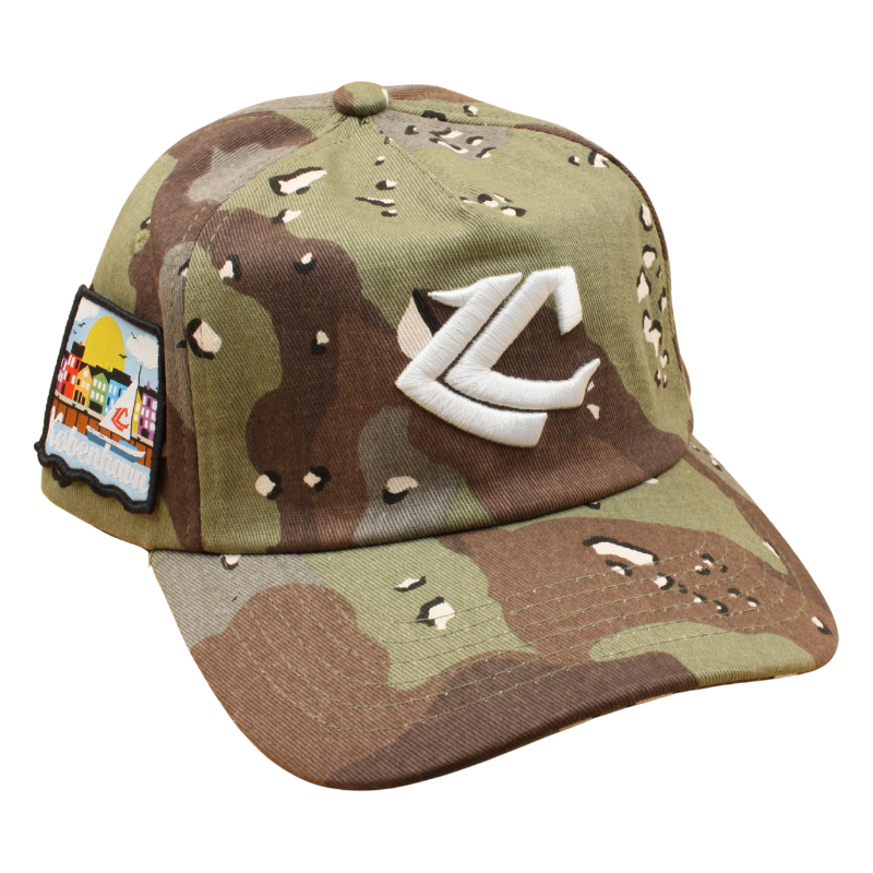 Headz Up - Live Cypher - "KØBENHAVN" - Unstructured A-Frame Cap - Green Camo - Headz Up 
