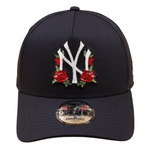 New Era - 9FORTY A-Frame Cap - New York Yankees - Navy ROSE - Headz Up 
