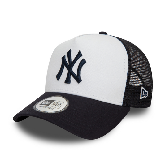 New York Yankees Team Color Block Trucker Cap - Navy/Hvid - Headz Up 