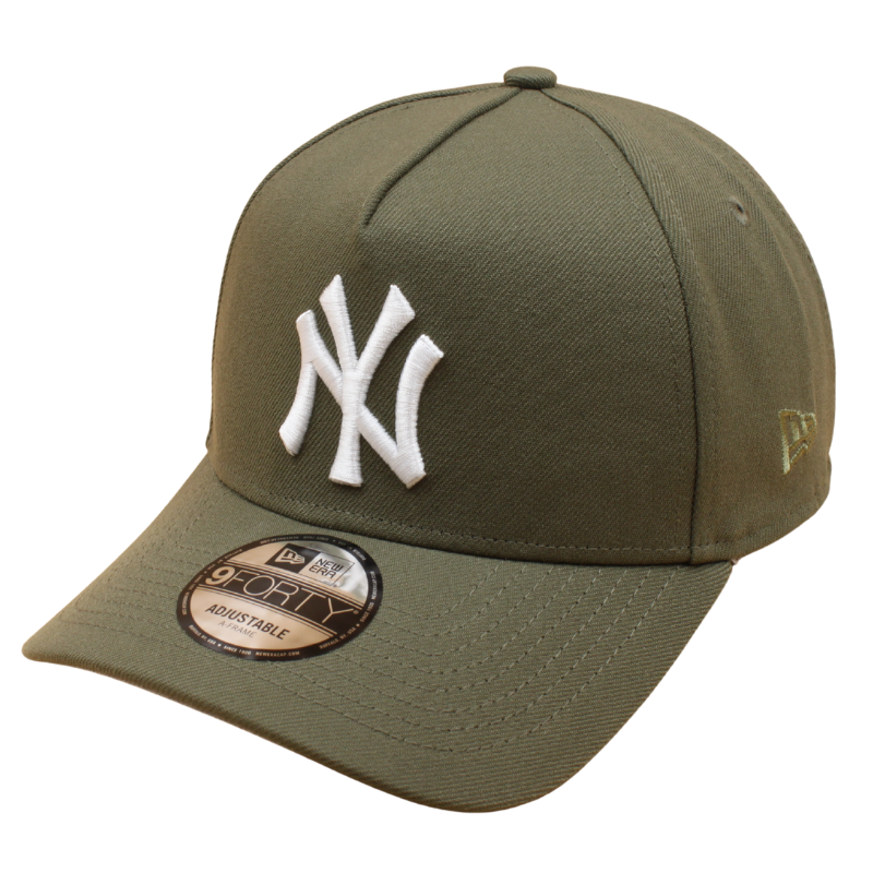 New Era - 9FORTY A-Frame Cap - New York Yankees - Olive - Headz Up 