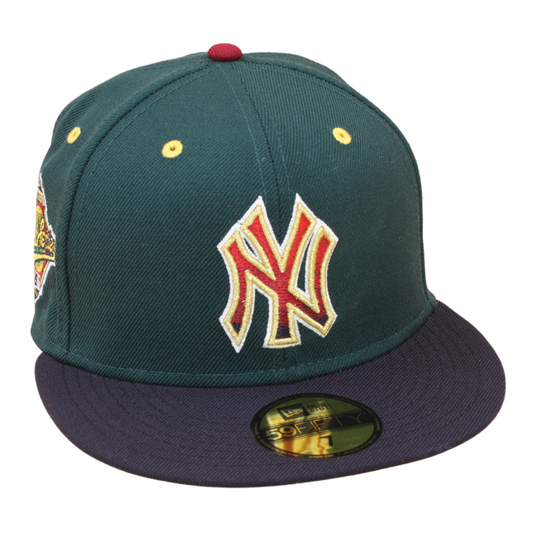 New Era - New York Yankees Cooperstown 59Fifty Fitted World World Series 1996 - Dark Green/Navy/Yellow - Headz Up 