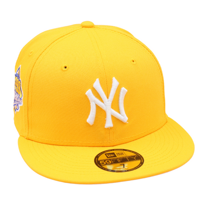 New Era - New York Yankees Cooperstown 59Fifty Fitted World Series 1999 - Gold/Pink - Headz Up 
